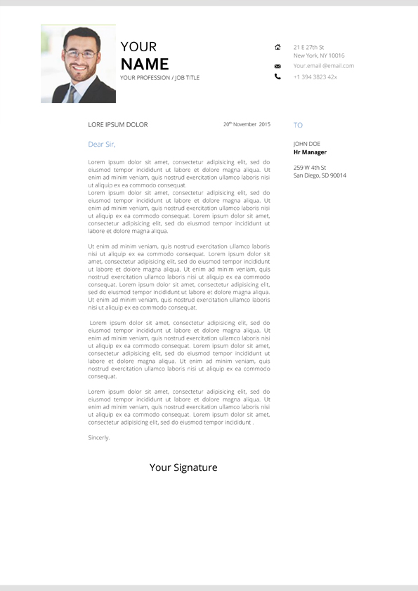 cover letter templates for word 2010