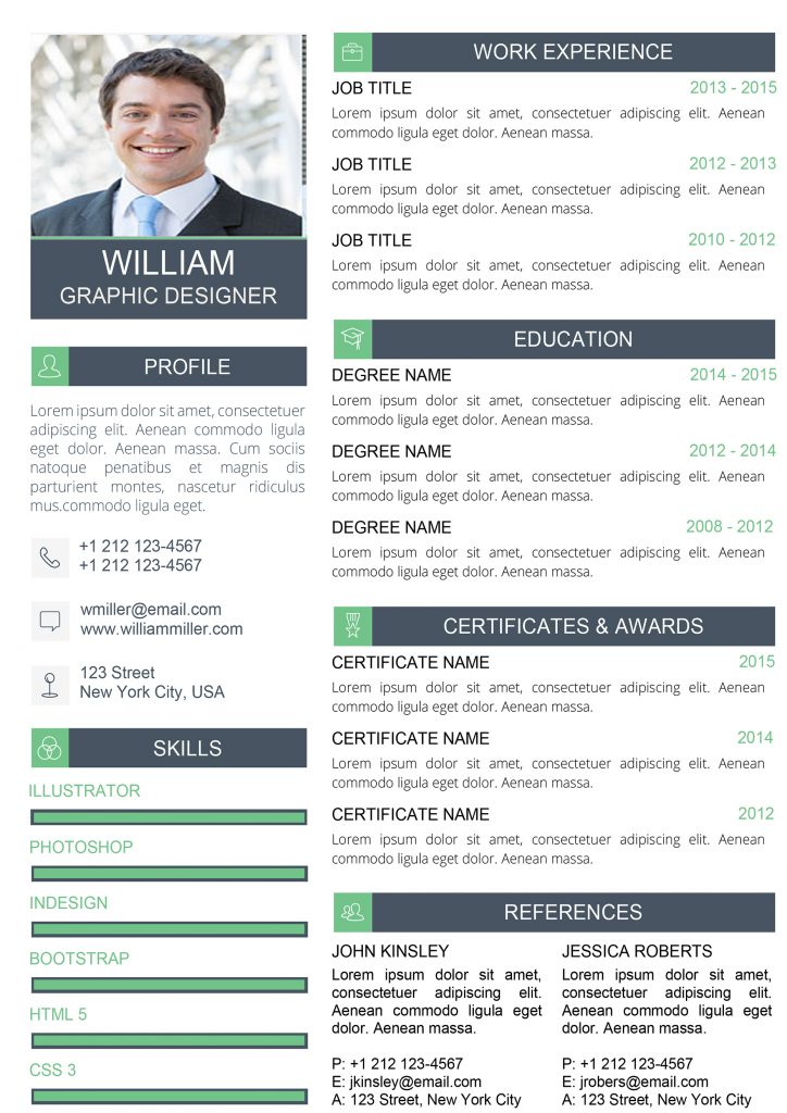 Professional Web Developer Resume - Modern & Professional Cv/Resume ...