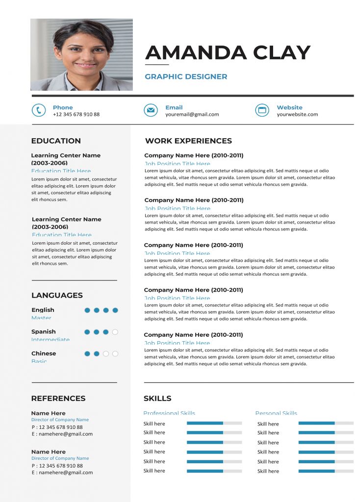 Web Designer Resume - Modern & Professional Cv/Resume Templates-Get ...