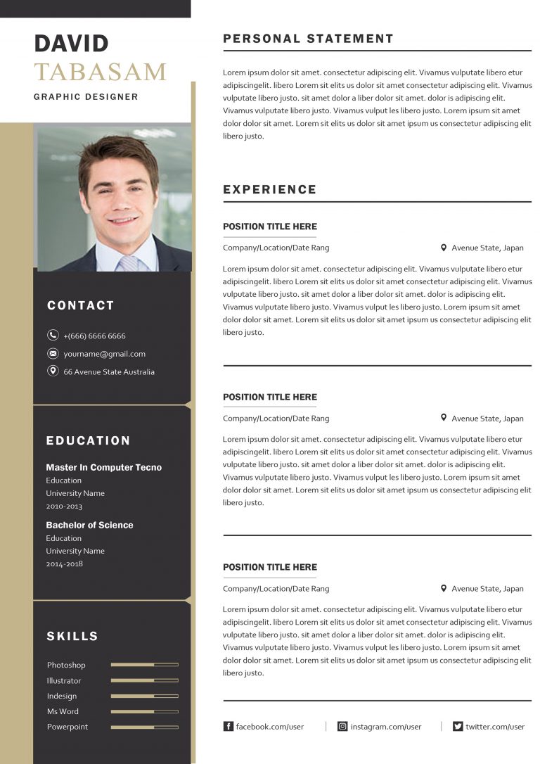 Modern Teacher Resume - Modern & Professional Cv/Resume Templates-Get ...