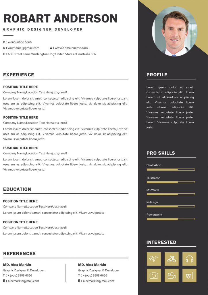 Creative Teacher Resume - Modern & Professional Cv/Resume Templates-Get ...