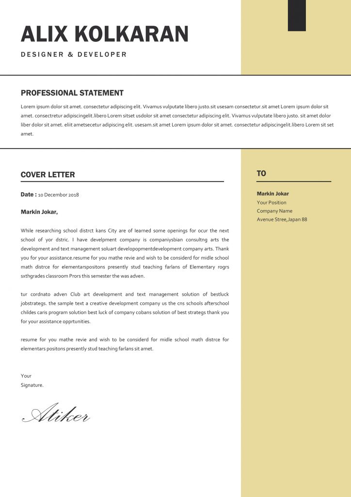 Mechanical Engineer Cover Letter Modern Professional Cv Resume   Cvcvresumeee 1 724x1024 